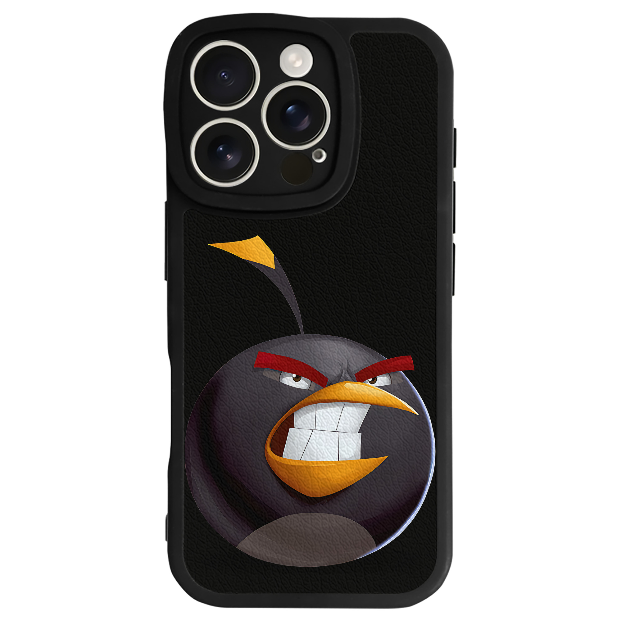 （画像用） Angry Birds アングリーバード 【iPhone 16シリーズ対応】シリコンスマホケース（レザー調） 材質：シリコン